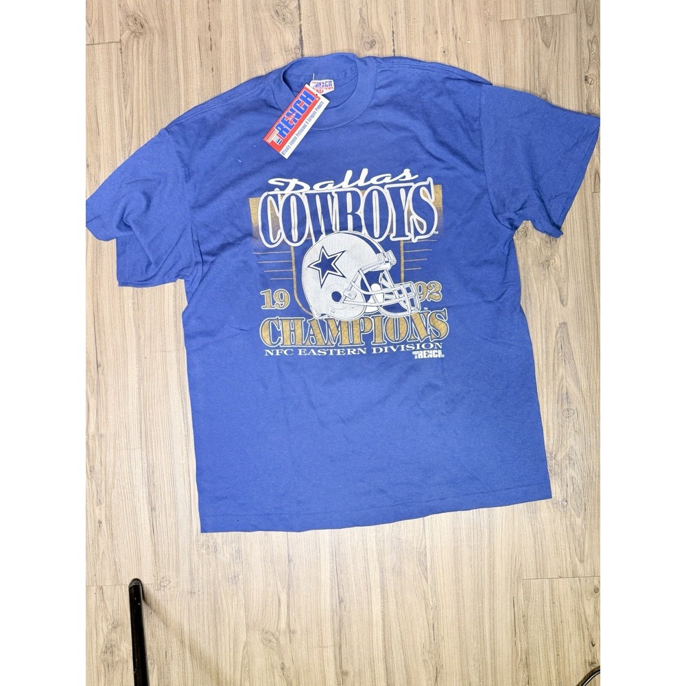 Vintage 1993 Dallas Cowboys NFC East Champions Shirt NWT Trench Ultra USA XL